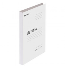 Скоросшиватель картонный мелованный BRAUBERG, 280 г/м2, до 200 листов, 110923