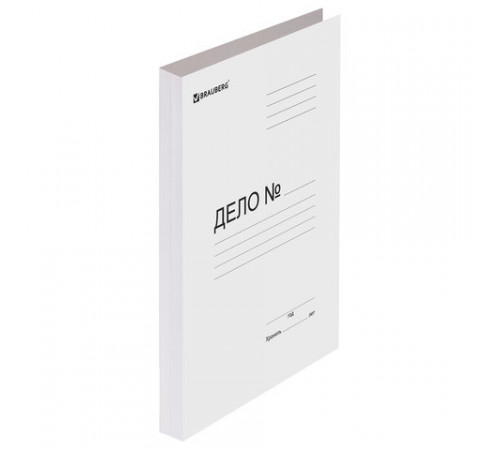 Скоросшиватель картонный мелованный BRAUBERG, 280 г/м2, до 200 листов, 110923