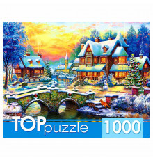 TOPpuzzle. ПАЗЛЫ 1000 элементов. ХТП1000-2163 Зимняя деревня