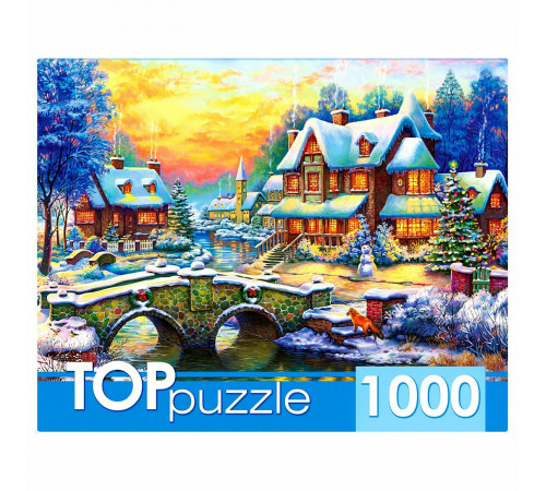 TOPpuzzle. ПАЗЛЫ 1000 элементов. ХТП1000-2163 Зимняя деревня