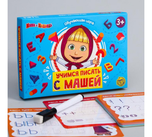 Развивающий набор Учимся писать с Машей, шаг 2, 3+, Маша и Медведь 5415761 Развивающий набор Учимся писать с Машей, шаг 2, 3+, Маша и Медведь 5415761