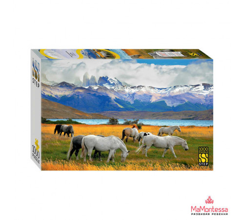 Мозаика -puzzle- 1000 -Лошади в национальном парке. Чили- 79179 Мозаика -puzzle- 1000 -Лошади в национальном парке. Чили- 79179