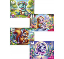 Пр.п.ПАЗЛЫ 54 элемента. МИЛЫЕ ПАЗЛЫ ДЛЯ ДЕВОЧЕК (Арт. П54-8708) кратно 32