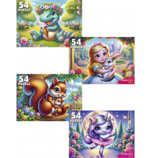 Пр.п.ПАЗЛЫ 54 элемента. МИЛЫЕ ПАЗЛЫ ДЛЯ ДЕВОЧЕК (Арт. П54-8708) кратно 32