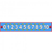 Плакат. Числовой ряд От 0 до 10. Литур.