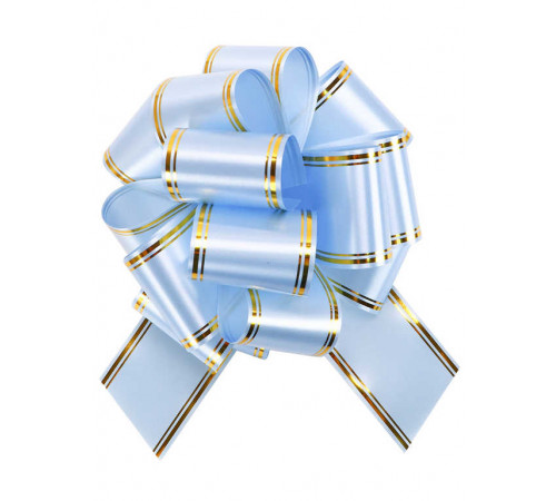 Бант-шар Золотое сечение, 5 см, голубой БЛ-6492