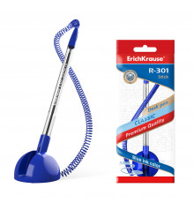 Ручка шариковая настольная ErichKrause® R-301 Desk Pen 1.0, цвет чернил синий (в пакете по 1 шт.)