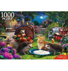 Пр.п.ПАЗЛЫ 1000 элементов. ЕЖИ И КОТЕНОК (арт. Ф1000-6633)