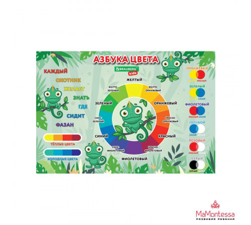 Настольное покрытие BRAUBERG KIDS для труда и творческих занятий, ПВХ, Color map, 50х35 см, 272360