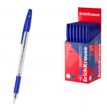 Ручка шариковая ErichKrause R-301 Stick&Grip Classic 1.0, цвет чернил синий (в коробке по 50 шт.) 39527