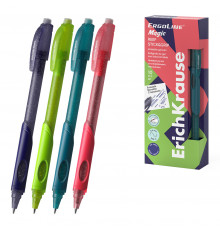 Ручка гелевая сo стираемыми чернилами ErichKrause ErgoLine® Magic Stick&Grip Reef 0.5, цвет чернил синий (в коробке по 10 шт.) 63145