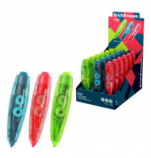 Корректирующая лента ErichKrause Spin Reef, с автоматической фиксацией аппликатора, 5мм х 6м, ассорти (в дисплее по 18 шт.) 63173