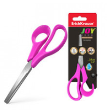Ножницы для левшей ErichKrause JOY Ergo,14см,ассорти (в блистере по 1 шт.)35146