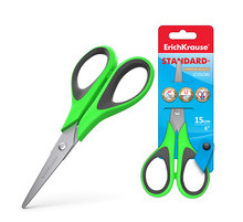 Ножницы ErichKrause EasyCut+, 15см, ассорти (в блистере по 1 шт.)35098