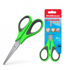 Ножницы ErichKrause EasyCut+, 15см, ассорти (в блистере по 1 шт.)35098