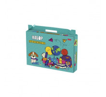 Набор школьно-письменных принадлежностей для ПЕРВОКЛАССНИКА -Учись с удовольствием!- в подарочн. коробочке