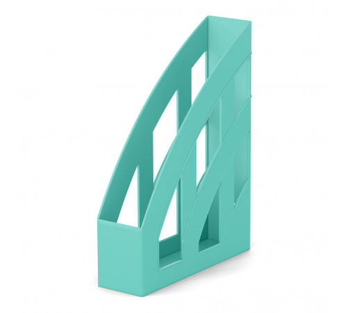 Подставка для бумаг вертикальная пластиковая ErichKrause® Office, Pastel Mint, 75мм, мятная 55582