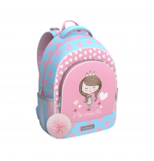 Ученический рюкзак с грудной перемычкой ErichKrause® ErgoLine® 15L Pastel Princess