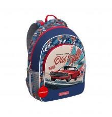 Ученический рюкзак с грудной перемычкой ErichKrause® ErgoLine® 15L Vintage Car
