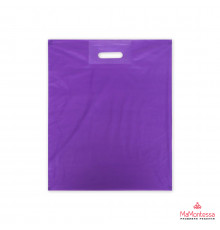 Пакет полиэтиленовый с вырубной ручкой, Фиолетовый 40-50 См, 30 мкм 9044111