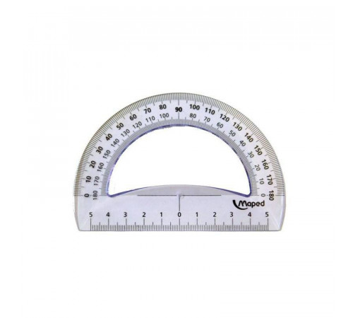 MAPED.Транспортир 180гр,12см.арт.1461347