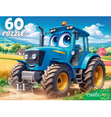 ПАЗЛЫ 60 элементов. Трактор в поле  П60-5992
