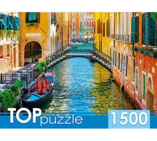TOPpuzzle. ПАЗЛЫ 1500 элементов. ГИТП1500-4846 Романтический закат в Венеции