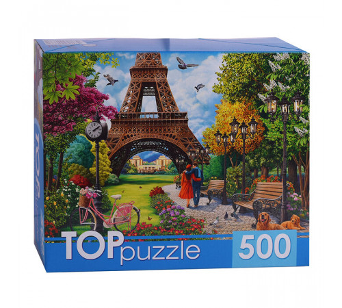 TOPpuzzle. ПАЗЛЫ 500 элементов. П500-0737 ПРОГУЛКА ПО ПАРИЖУ