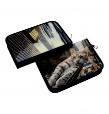 Пенал-книжка без наполнения ErichKrause 135x205x30мм Big City Cats 62904