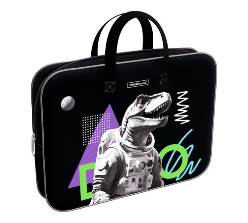 Папка текстильная на молнии ErichKrause с ручками Dino Hobby, A4+ 63491