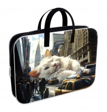 Папка текстильная на молнии ErichKrause с ручками Big City Cats, A4+ 62918