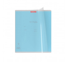 Тетрадь школьная ученическая с пластиковой обложкой на скобе ErichKrause Классика CoverPrо Soft Reef бирюзовый, А5+, 18 листов, кл. 64397