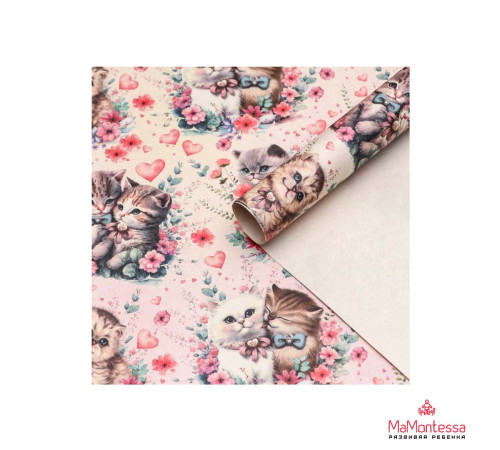 Бумага упаковочная, крафт белый 