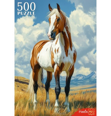 ПАЗЛЫ 500 элементов. ЛОШАДЬ В ГОРАХ  (арт.Ф500-1737)