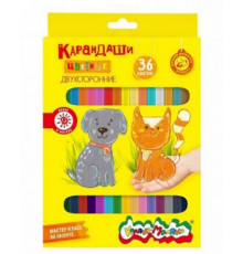 Набор цветн. каранд Каляка-Маляка двухсторонние 36 цв. шестигран. корп. дерев. карт. уп.