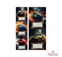 Тетрадь ЛИНИЯ 12л. АВТО И ДРАЙВ (Т12-3931) цвет.мелов.обл.,5 дизайнов в спайке