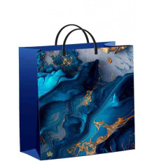 Сумка подар. (30*30*14) Голубая лагуна (1/40) №16