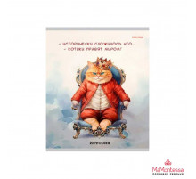 TM Prof-Press Тетрадь КЛЕТКА 48л. БИОЛОГИЯ «ЖИЛ БЫЛ КОТ» (Т48-1445) стандарт, б/о