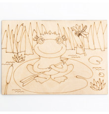 Дощечка для выжигания и росписи -Царевна-лягушка-