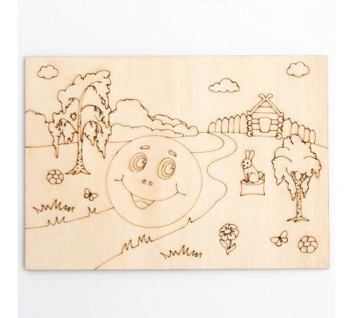 Дощечка для выжигания и росписи -Колобок-