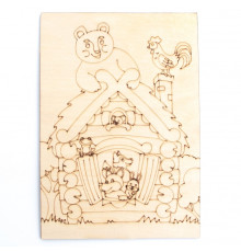 Дощечка для выжигания и росписи -Теремок-