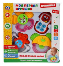 Подарочный набор моя первая игрушка 4 в 1 в кор.1611M061-R