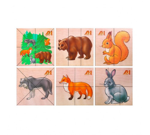 Сложи картинку Лесные животные ДИ203