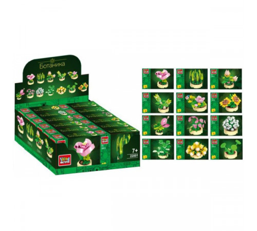 Конструктор цветы в дисплее Город мастеров уп-12шт в кор.24уп