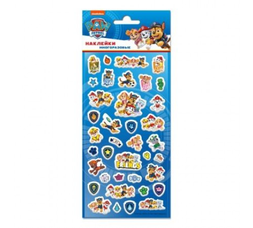 Симбат.Наклейки зефирные Щенячий Патруль MultiArt в кор.10*50шт