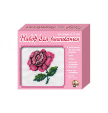 Набор для творчества. Вышивка -Роза- (с пяльцами) арт.00317