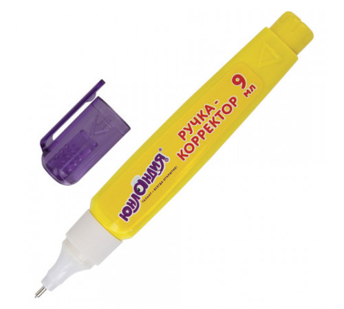 Ручка-корректор ЮНЛАНДИЯ, 9 мл, металлический наконечник, 228432
