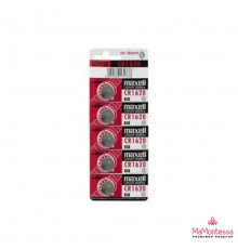 Батарейка литиевая MAXELL CR1620 дисковая 3В бл/5