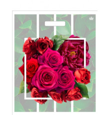 Пакет 38*45=60 Розарий Ламинат прор (50-500) №16