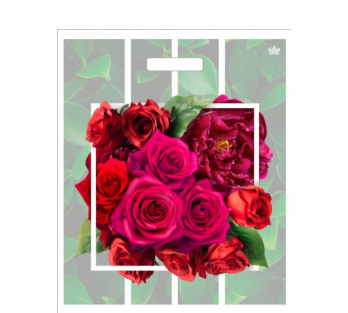 Пакет 38*45=60 Розарий Ламинат прор (50-500) №16